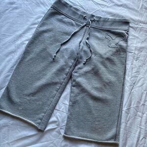 Vintage Y2K American Eagle Outfitters Women’s Gray Drawstring Athletic Pants